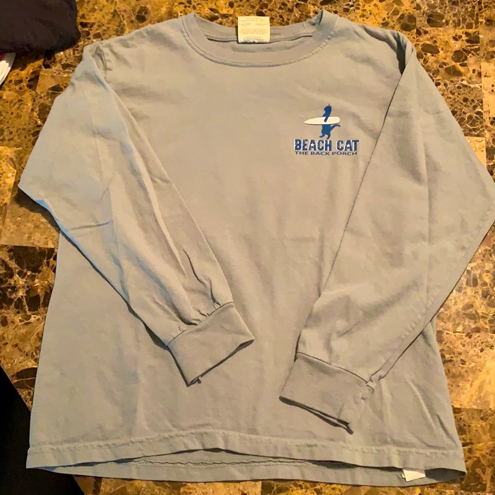 Kids The Back Porch comfort colors LS M